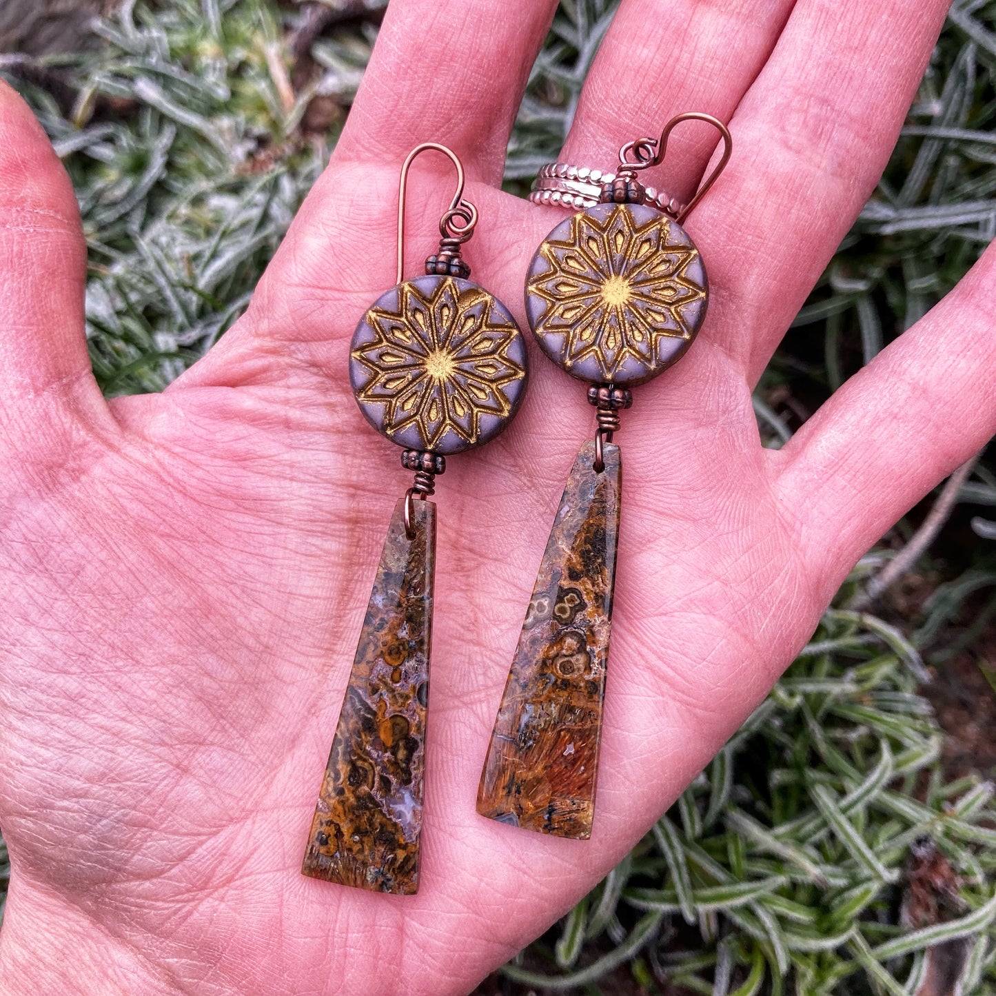 Boho Ocean Jasper Earrings