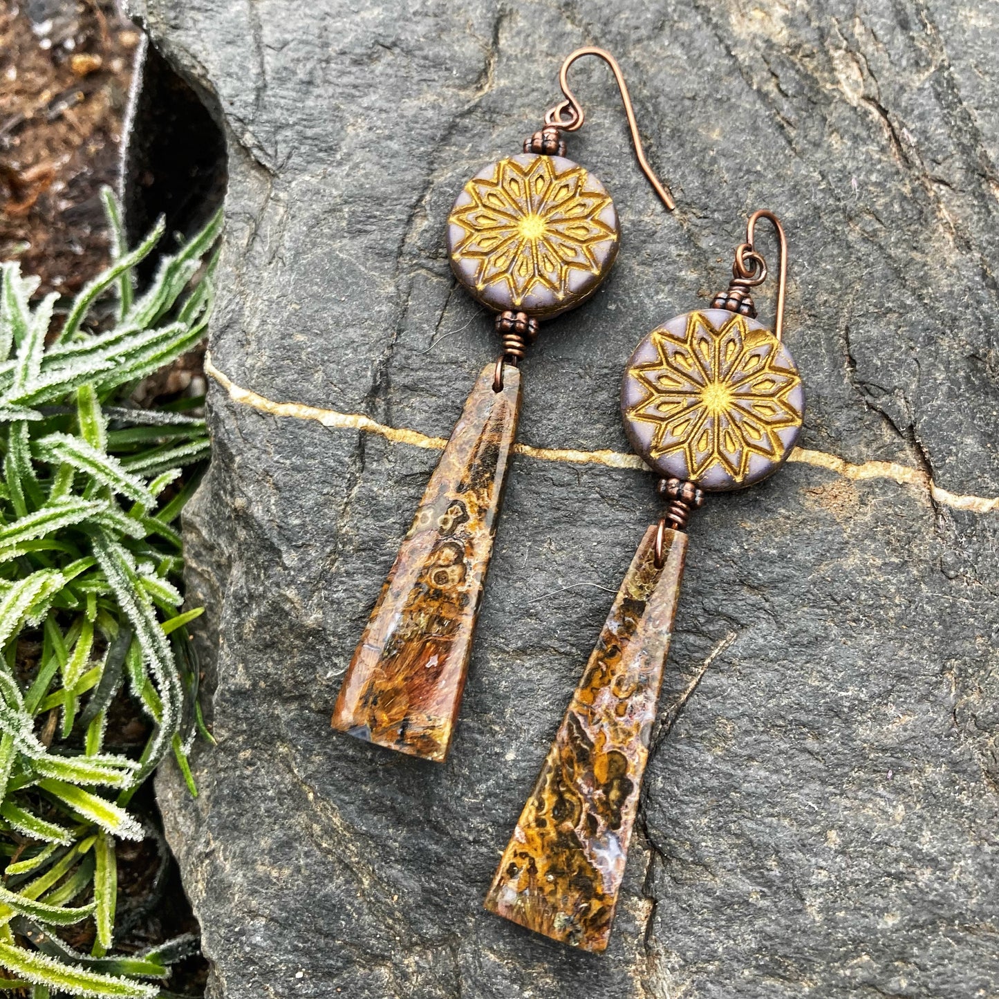 Boho Ocean Jasper Earrings