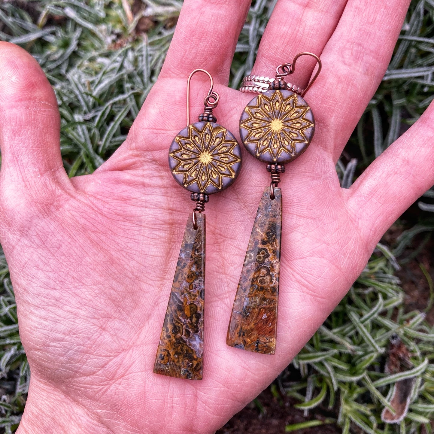 Boho Ocean Jasper Earrings