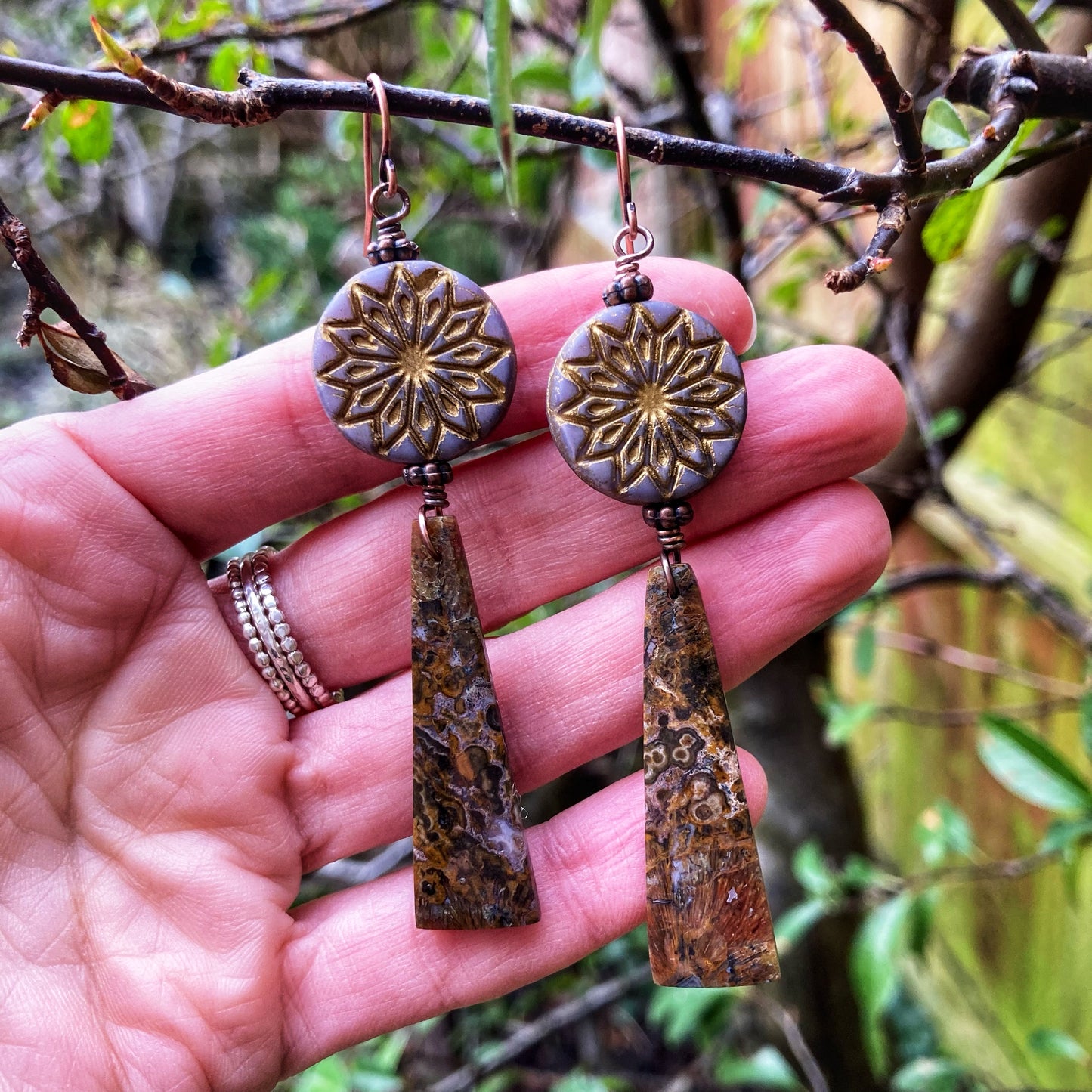 Boho Ocean Jasper Earrings