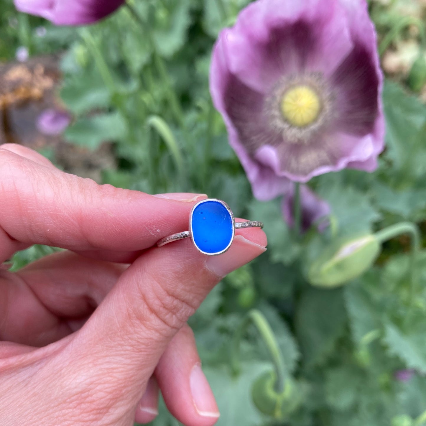 Custom Sea Glass Ring