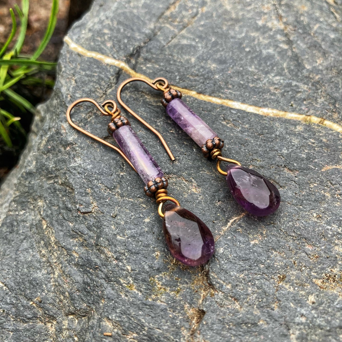 Midnight Amethyst Earrings