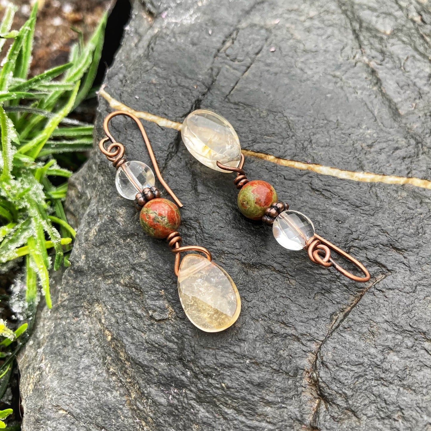 Rosy Citrine Earrings