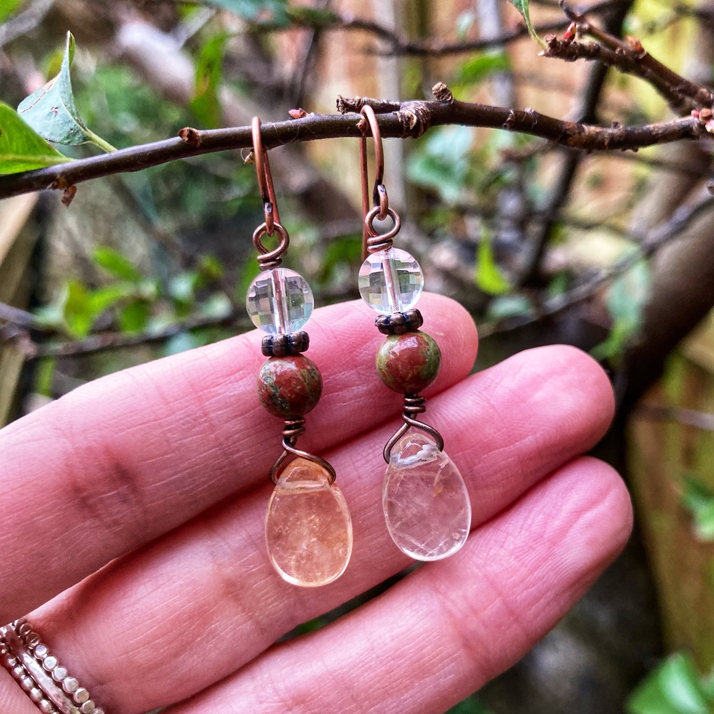 Rosy Citrine Earrings