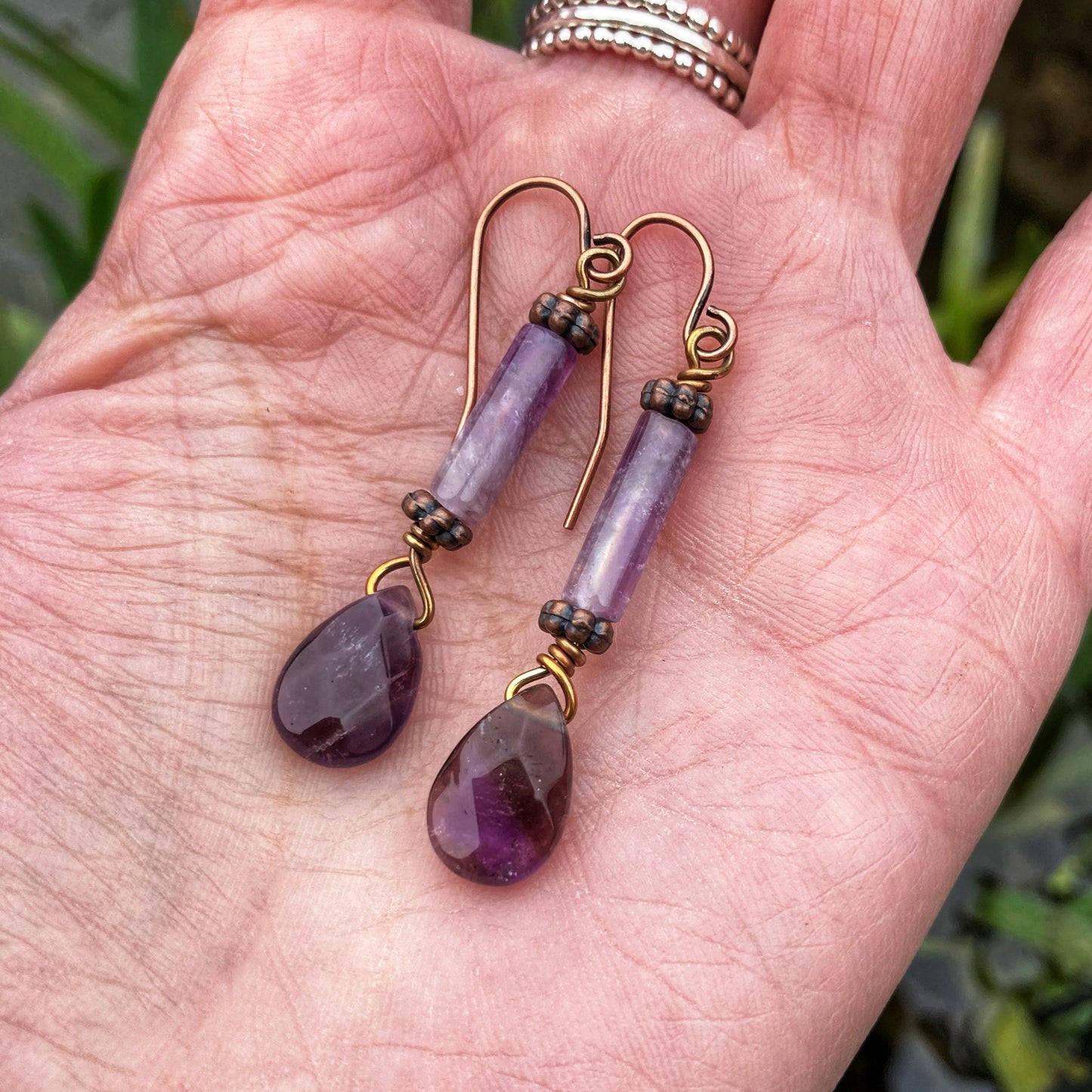 Midnight Amethyst Earrings