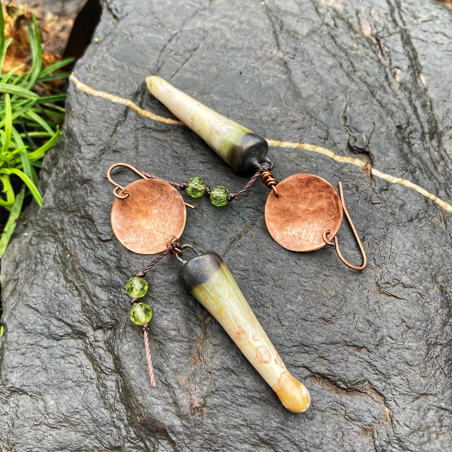 Autumn Ceramic Spike Earrings