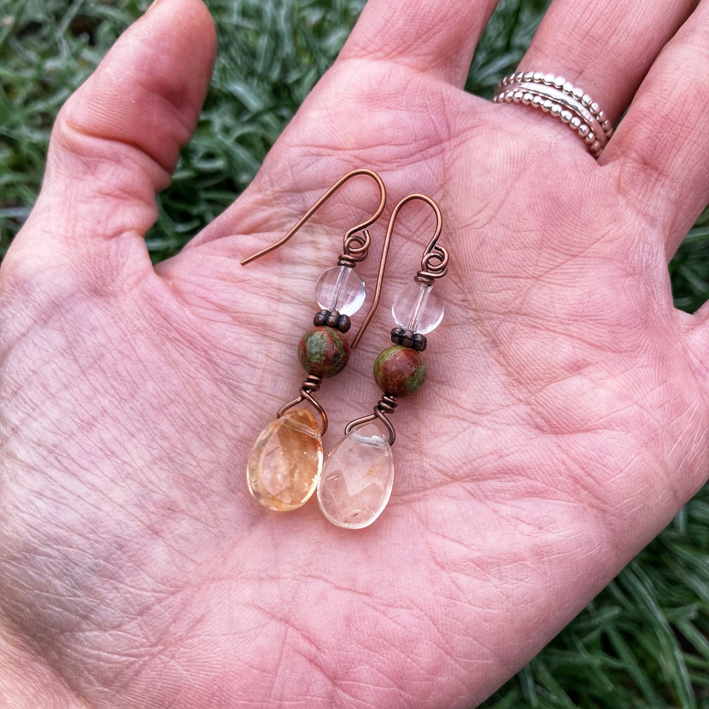 Rosy Citrine Earrings