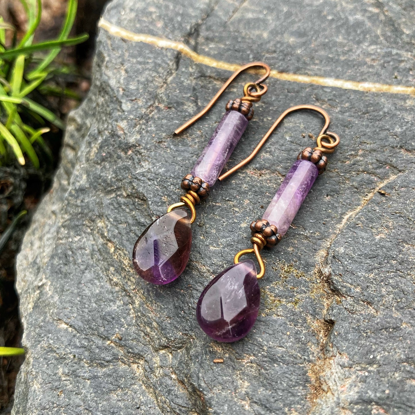 Midnight Amethyst Earrings