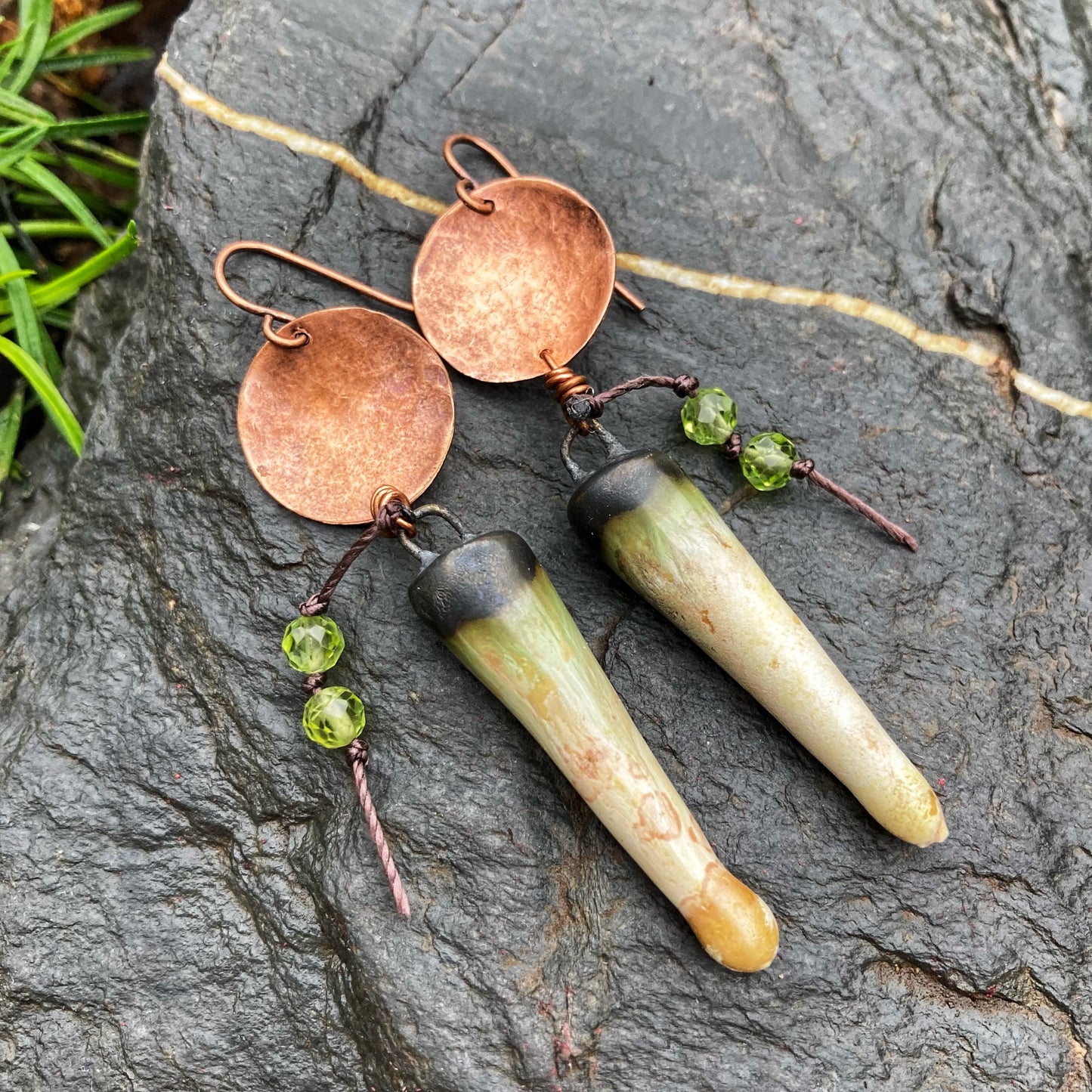 Autumn Ceramic Spike Earrings