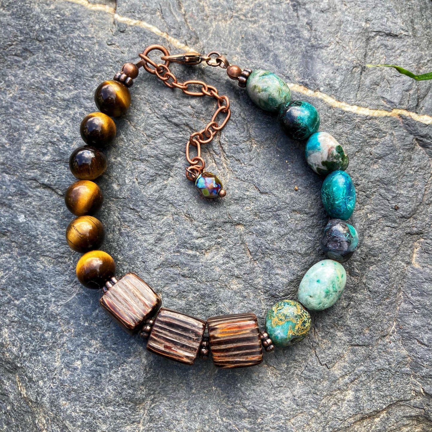 Chunky Chrysocolla Bracelet