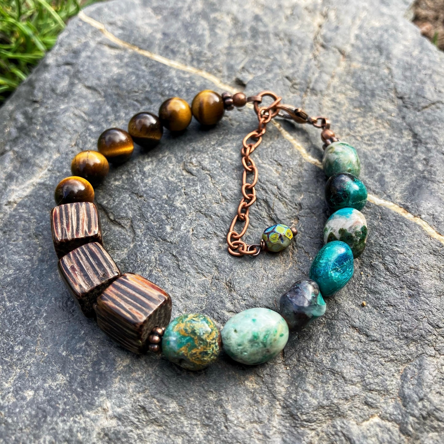 Chunky Chrysocolla Bracelet