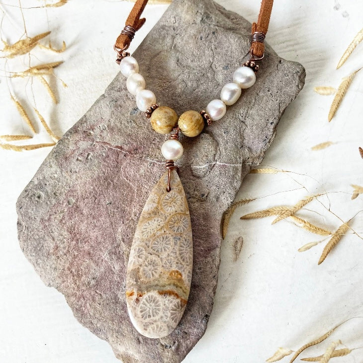 Fossil Coral Necklace