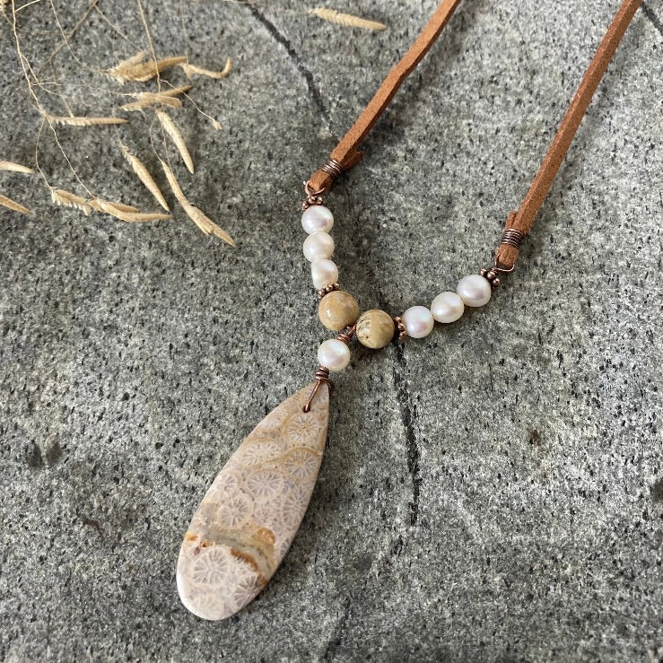 Fossil Coral Necklace