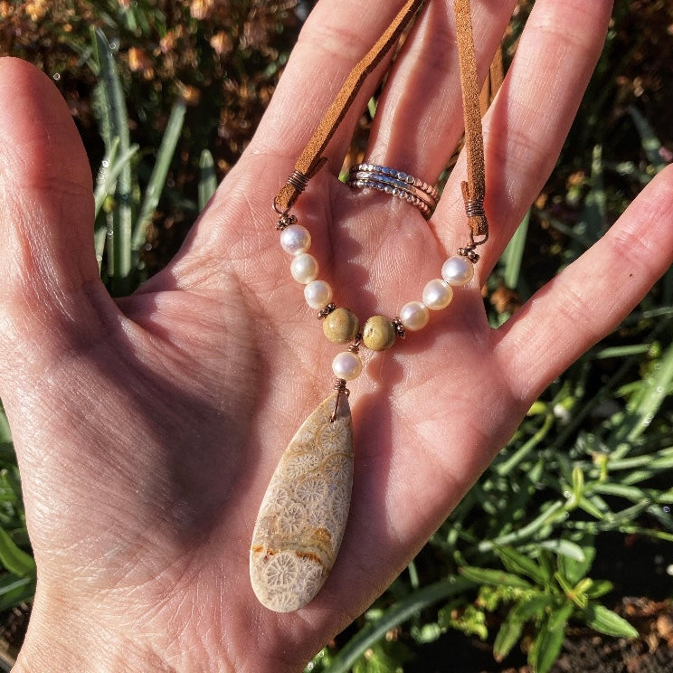 Fossil Coral Necklace