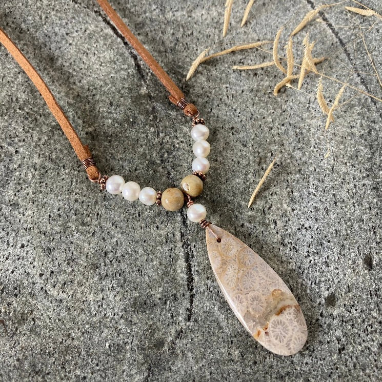 Fossil Coral Necklace