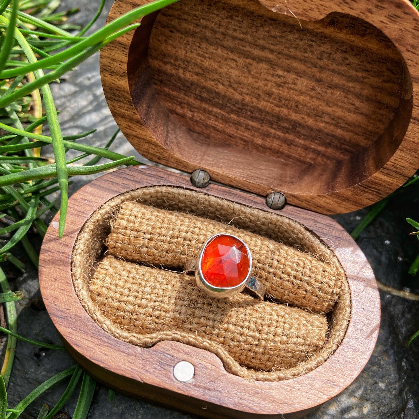 Hessonite Garnet Ring | UK L | US 7 |