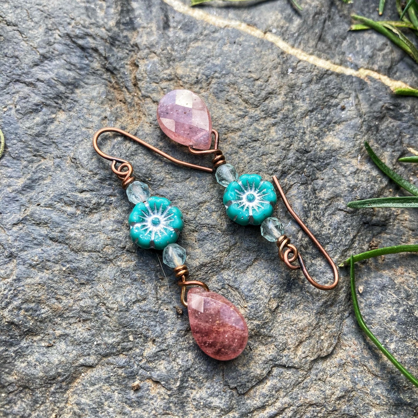 Strawberry Bloom Earrings