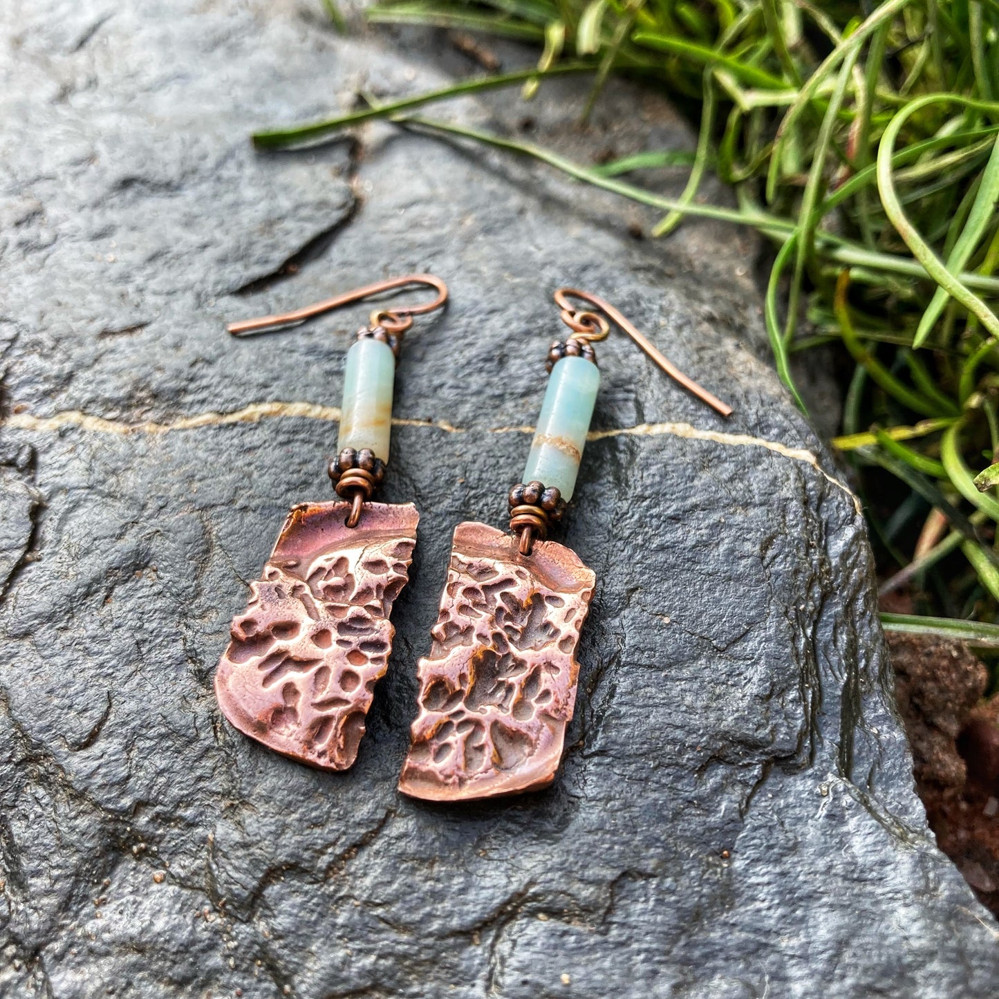 Textured Autumn Earrings