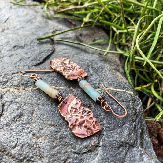 Textured Autumn Earrings